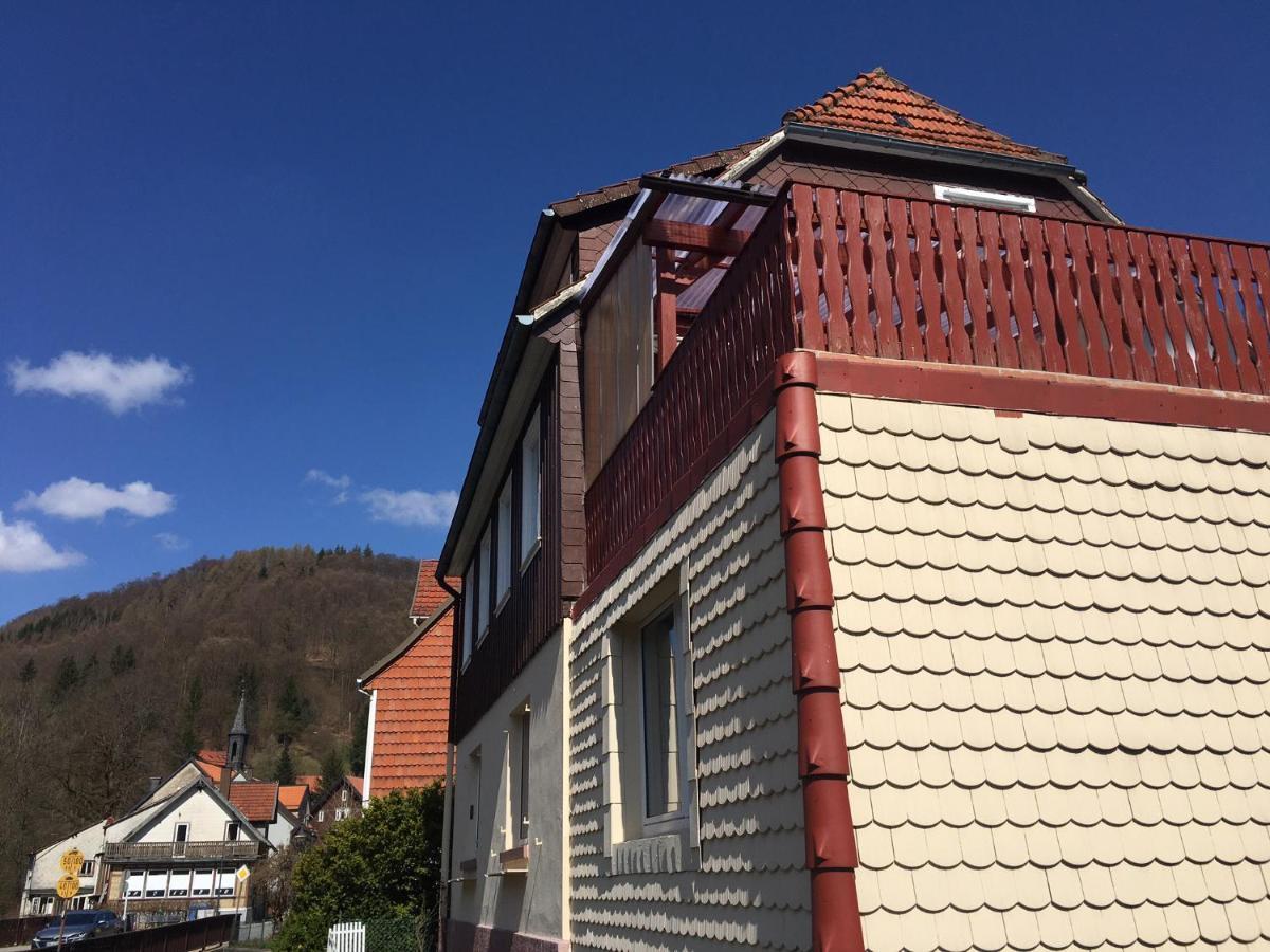 Haus Am Fluss Mit Wunderschoener Dachterrasse Mit Flussblick ,Garten Und Grill Zorge Kültér fotó